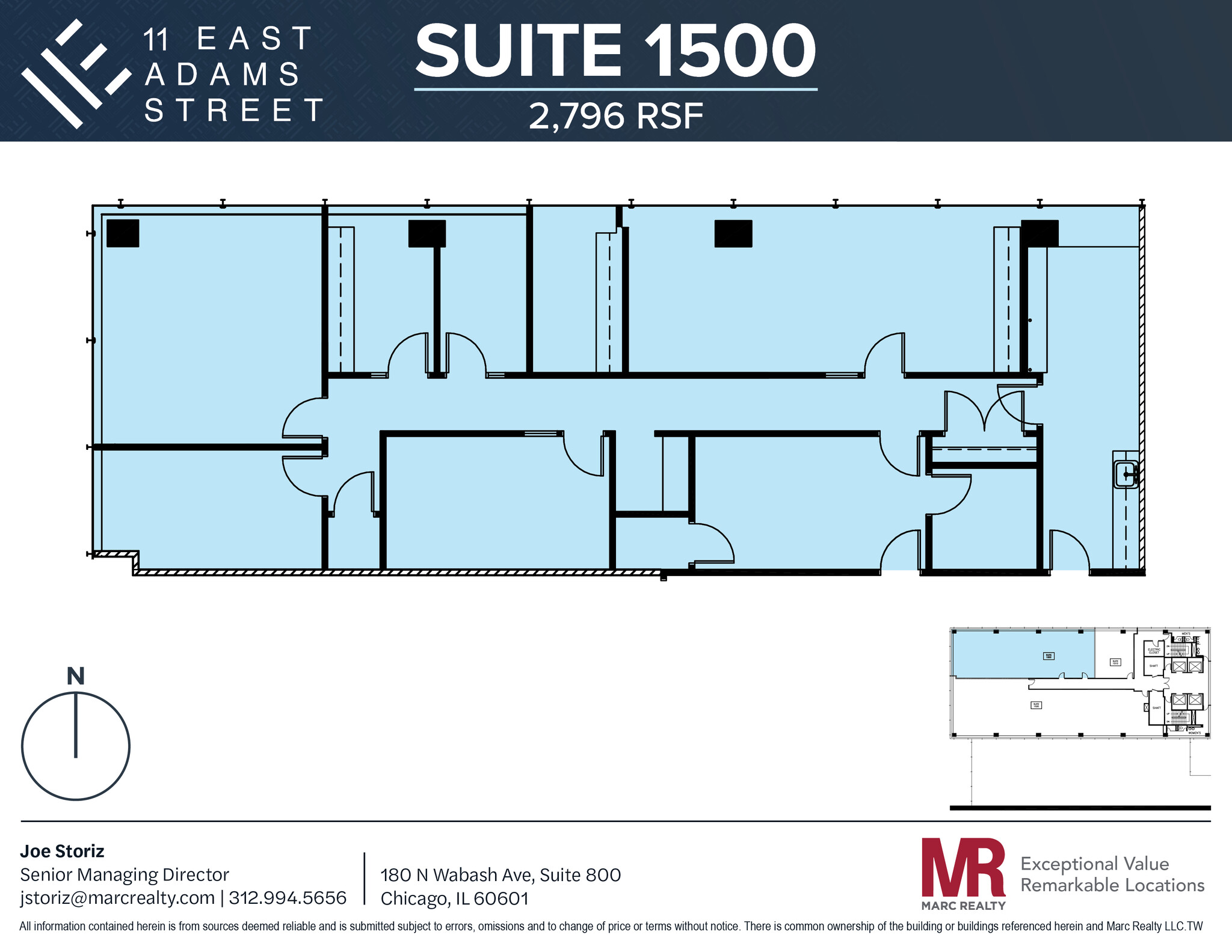 11 E Adams St, Chicago, IL for lease Floor Plan- Image 1 of 1