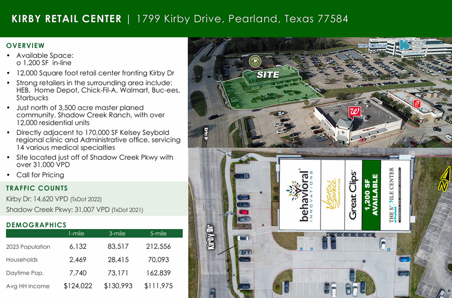 1799 Kirby Dr, Pearland, TX à louer - Plan de site - Image 2 de 11