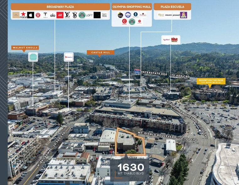 1630 Mt Diablo Blvd, Walnut Creek, CA à vendre - Photo du bâtiment - Image 3 de 5