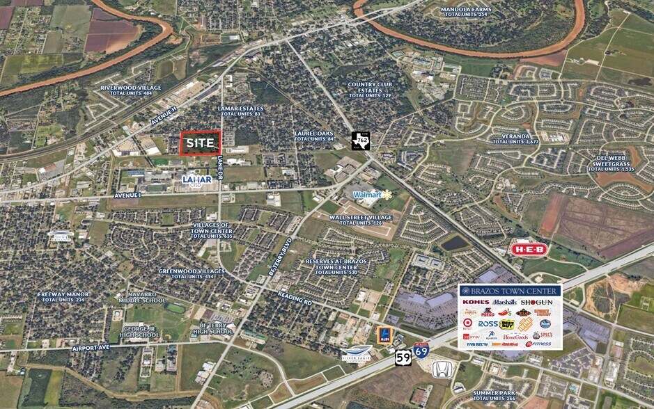 Lane Dr, Rosenberg, TX for sale - Aerial - Image 2 of 2