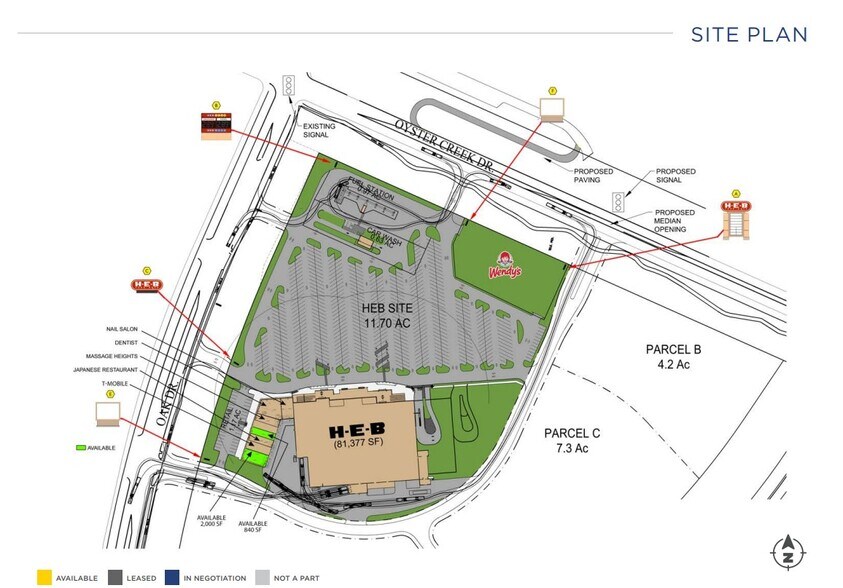 90 Oak Dr, Lake Jackson, TX à louer - Plan de site - Image 2 de 2