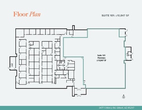 3477 S Mercy Rd, Gilbert, AZ for lease Floor Plan- Image 1 of 1