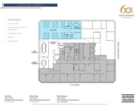 601 Montgomery St, San Francisco, CA for lease Floor Plan- Image 1 of 1