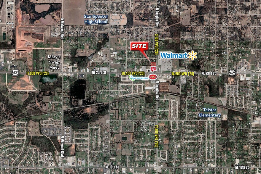 2526 N Douglas Blvd, Spencer, OK à vendre - Aérien - Image 2 de 7