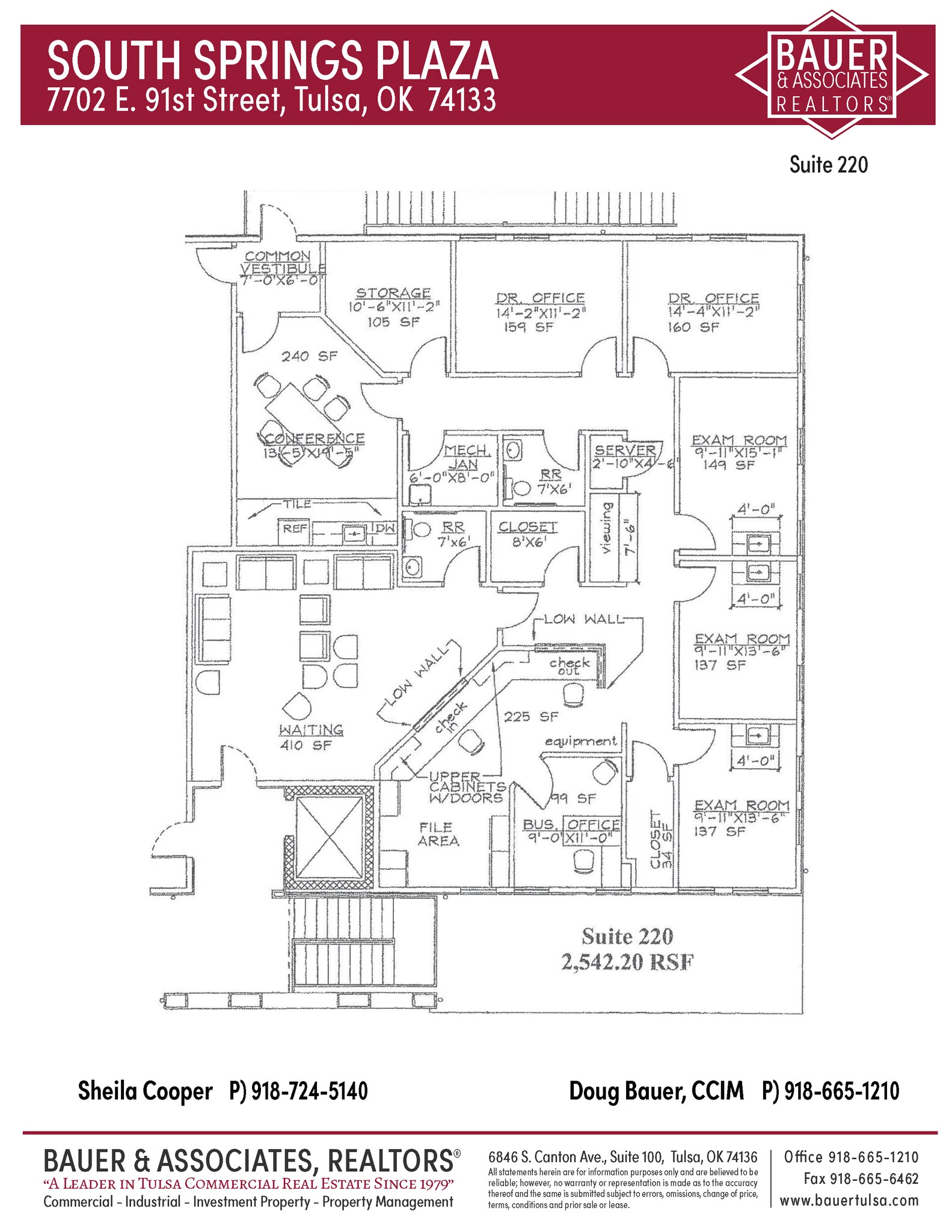7702 E 91st St, Tulsa, OK for lease Floor Plan- Image 1 of 1