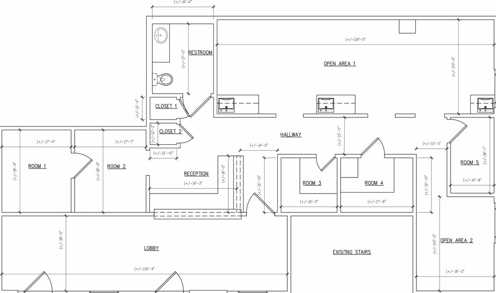 403-405 N MacLay Ave, San Fernando, CA for lease - Floor Plan - Image 2 of 9
