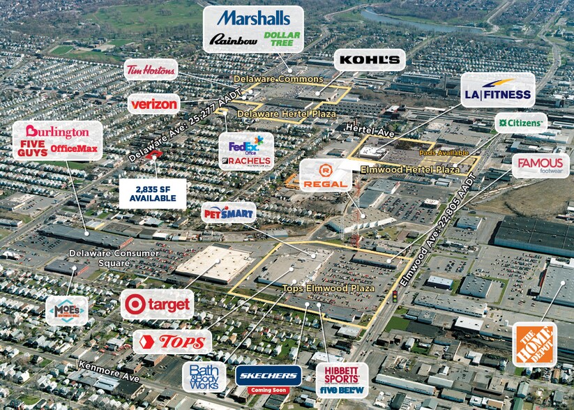 2462 Delaware Ave, Buffalo, NY à louer - Aérien - Image 2 de 2