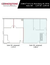 11300 4th St N, Saint Petersburg, FL à louer Plan d’étage- Image 1 de 2