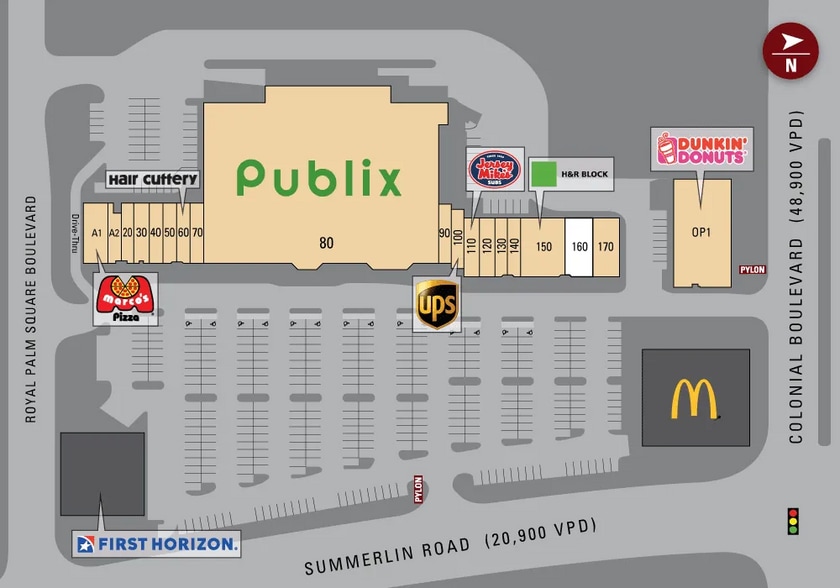 4600-4670 Summerlin Rd, Fort Myers, FL for lease - Site Plan - Image 2 of 8