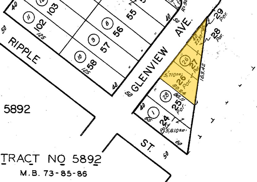 2860 Glenview Ave, Los Angeles, CA for sale - Plat Map - Image 2 of 3