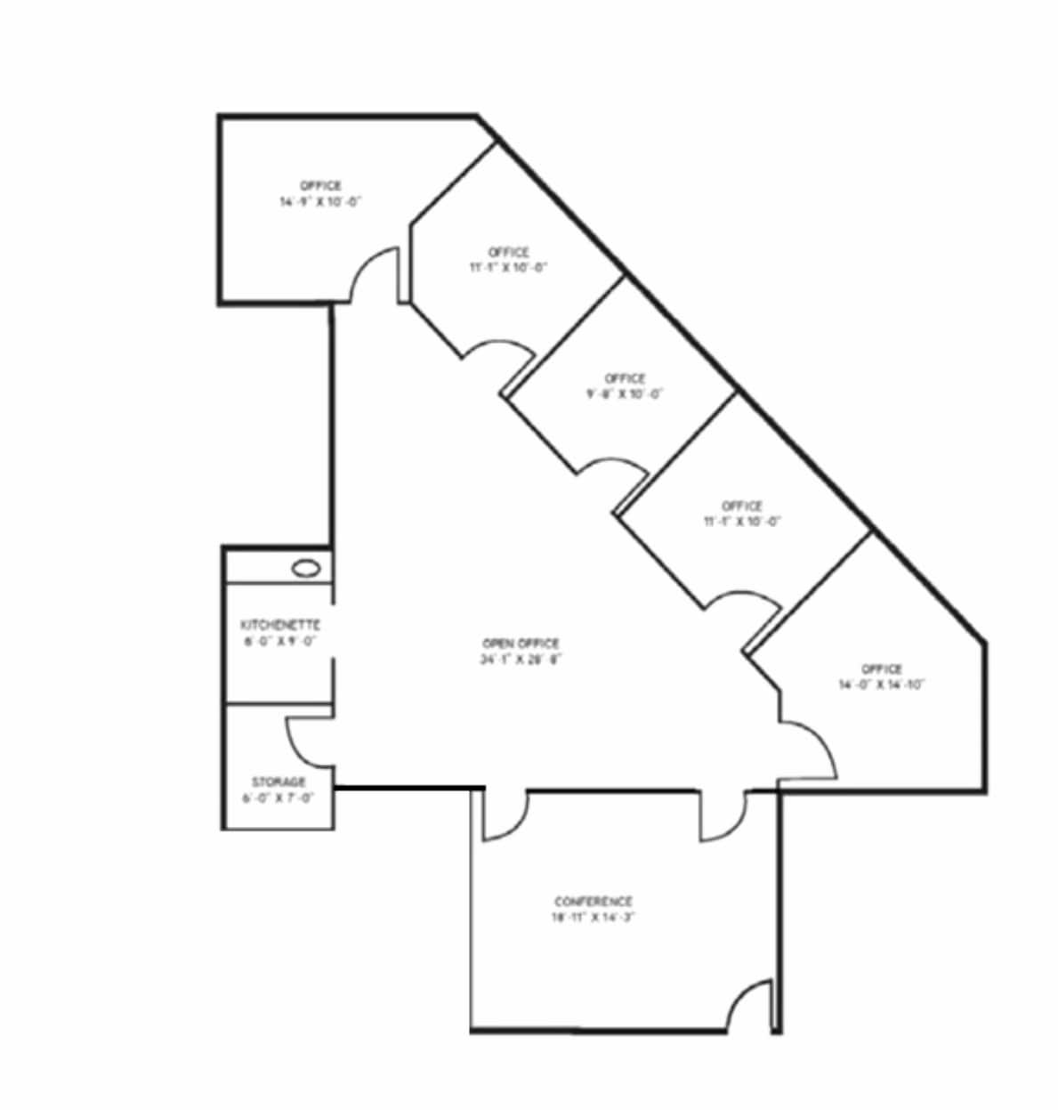 5820 Oberlin Dr, San Diego, CA à louer Plan d’étage- Image 1 de 1