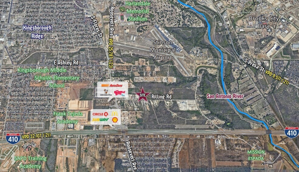 Rilling Rd, San Antonio, TX for sale - Aerial - Image 2 of 3