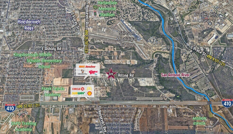 Rilling Rd, San Antonio, TX à vendre - Aérien - Image 2 de 3