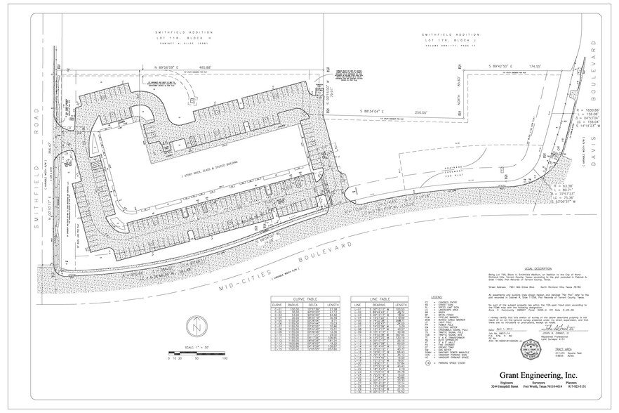 7901 Mid Cities Blvd, North Richland Hills, TX à vendre - Plan de site - Image 3 de 3