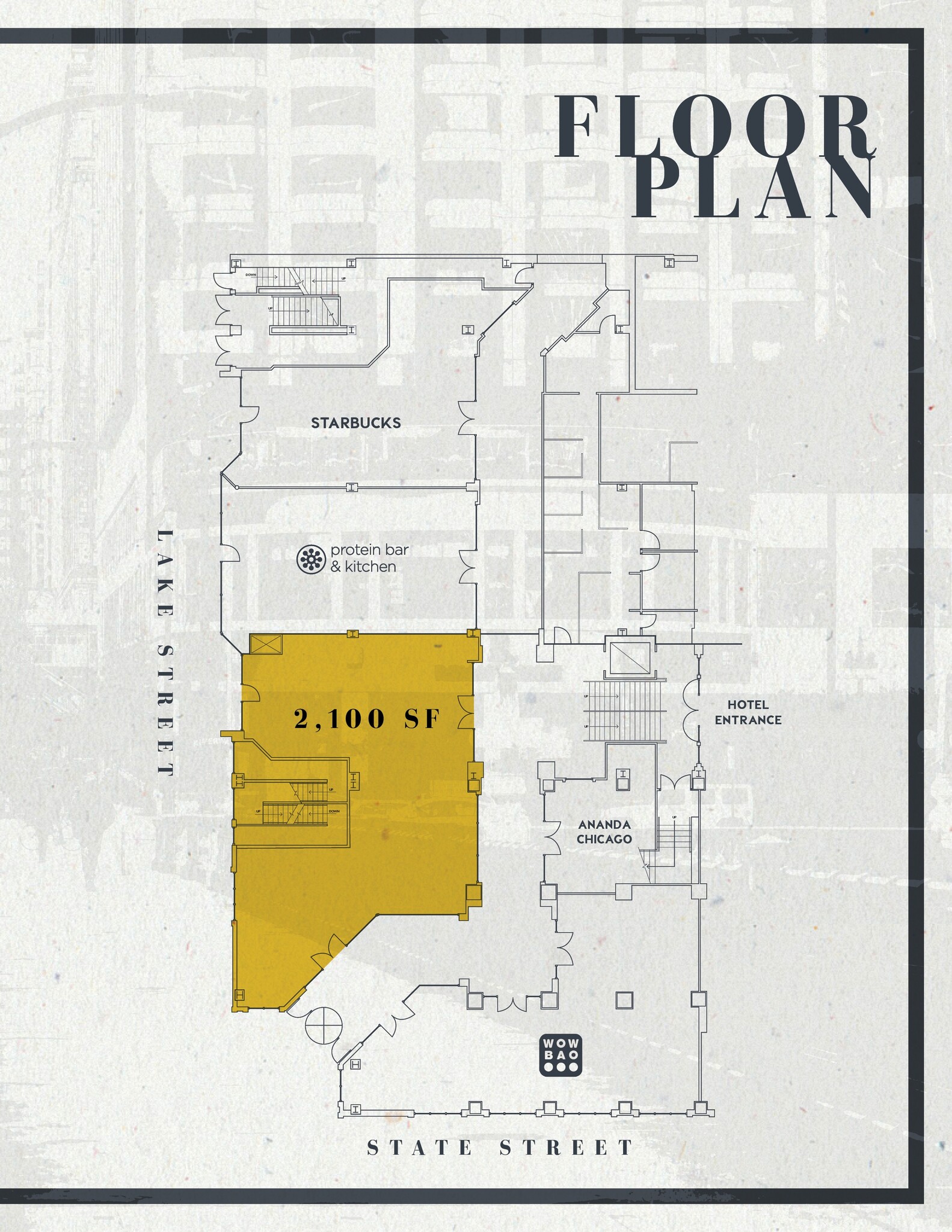 1 West Upper Wacker Drive, Chicago, IL à louer Plan d’étage- Image 1 de 1