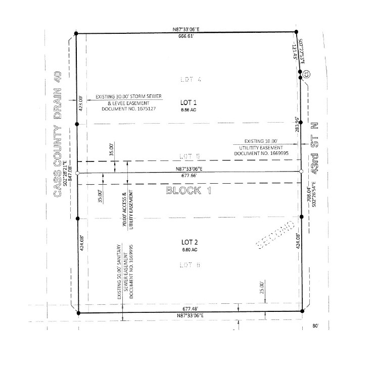 3034 43rd Street North, Fargo, ND for sale Plat Map- Image 1 of 4