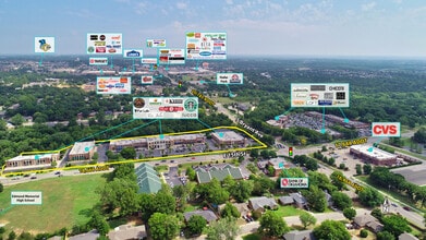 1489 E 15th St, Edmond, OK for lease Aerial- Image 2 of 2