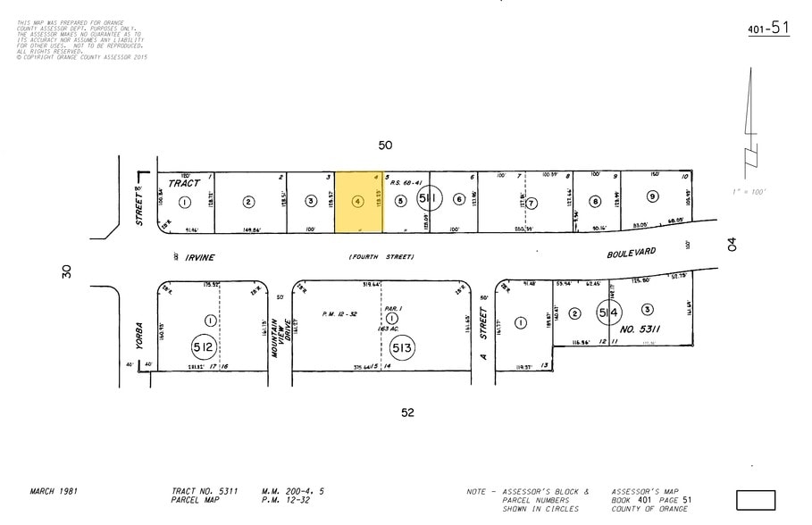 17401 Irvine Blvd, Tustin, CA for lease - Plat Map - Image 2 of 4