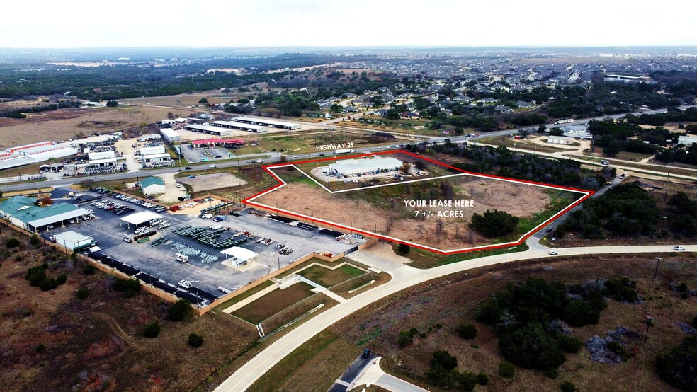 10355 Hwy 29 W, Liberty Hill, TX for lease - Aerial - Image 2 of 2