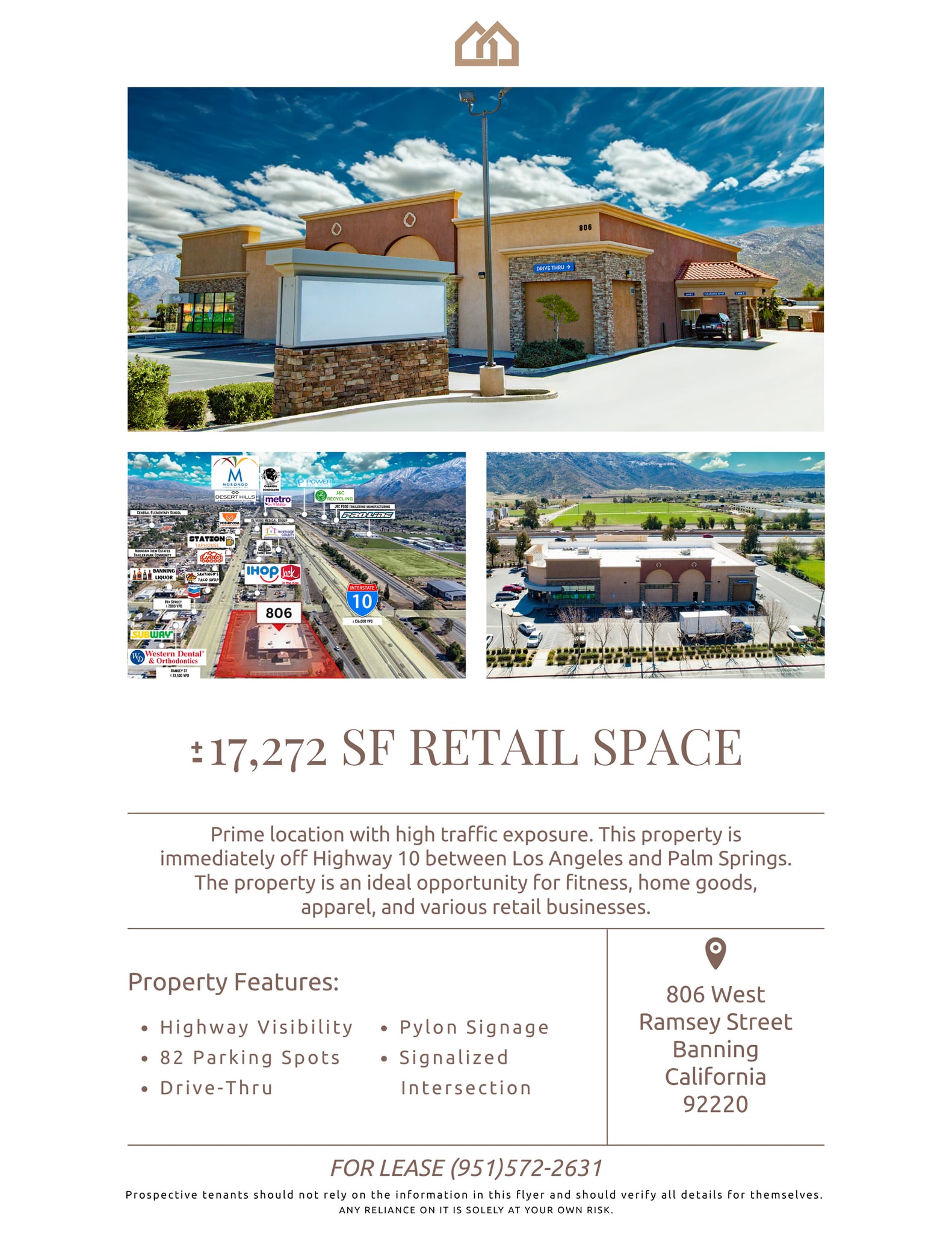 806 W Ramsey St, Banning, CA for lease Interior Photo- Image 1 of 1