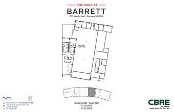 2015 Vaughn Rd, Kennesaw, GA for lease Floor Plan- Image 1 of 5