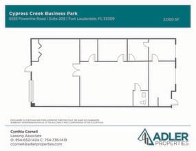 6555 Powerline Rd, Fort Lauderdale, FL à louer Plan d’étage- Image 1 de 1