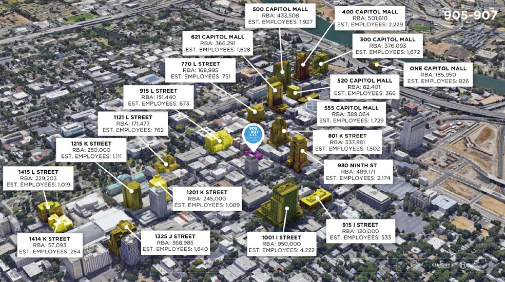 1017-1025 9th St, Sacramento, CA à louer - Photo du bâtiment - Image 3 de 11