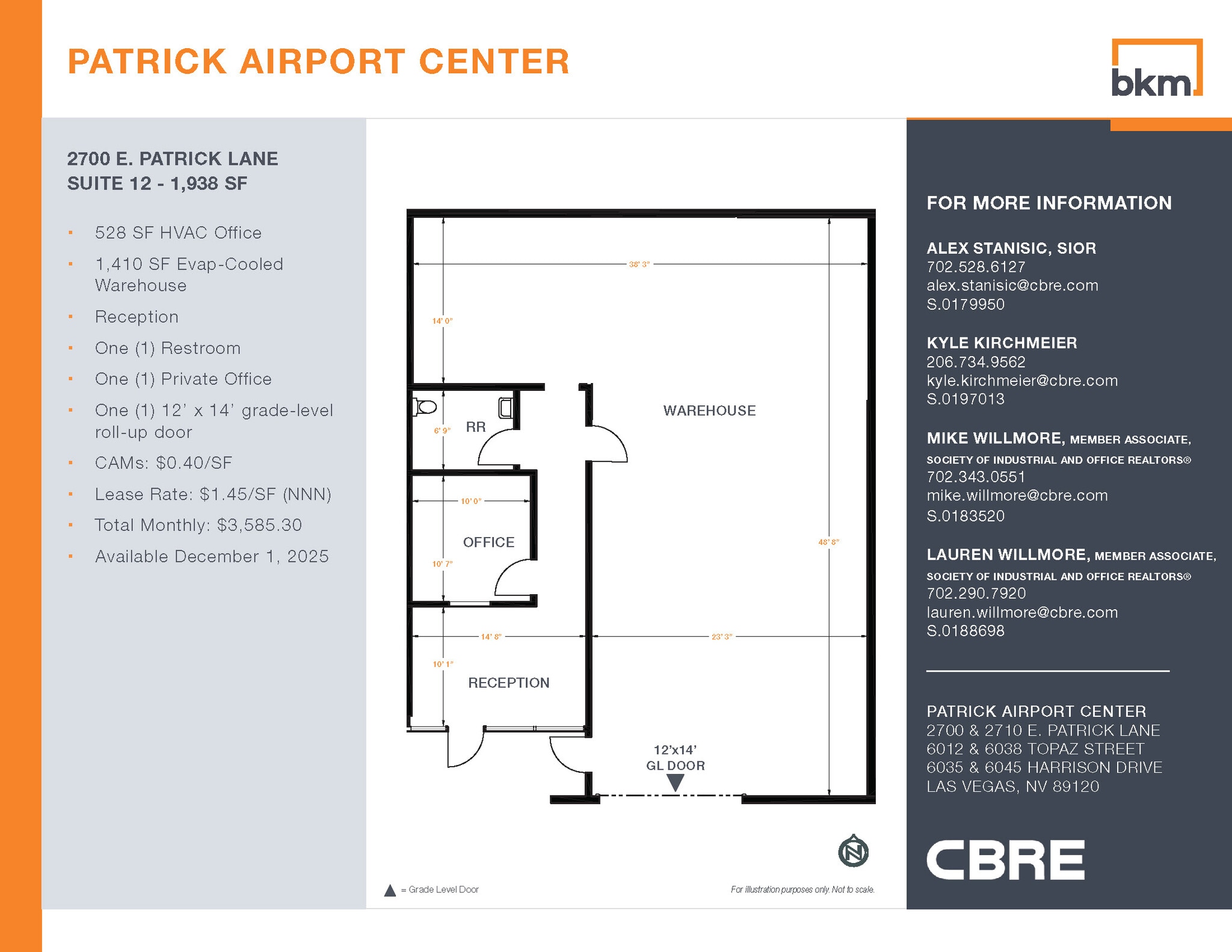 2700 E Patrick Ln, Las Vegas, NV for lease Floor Plan- Image 1 of 1