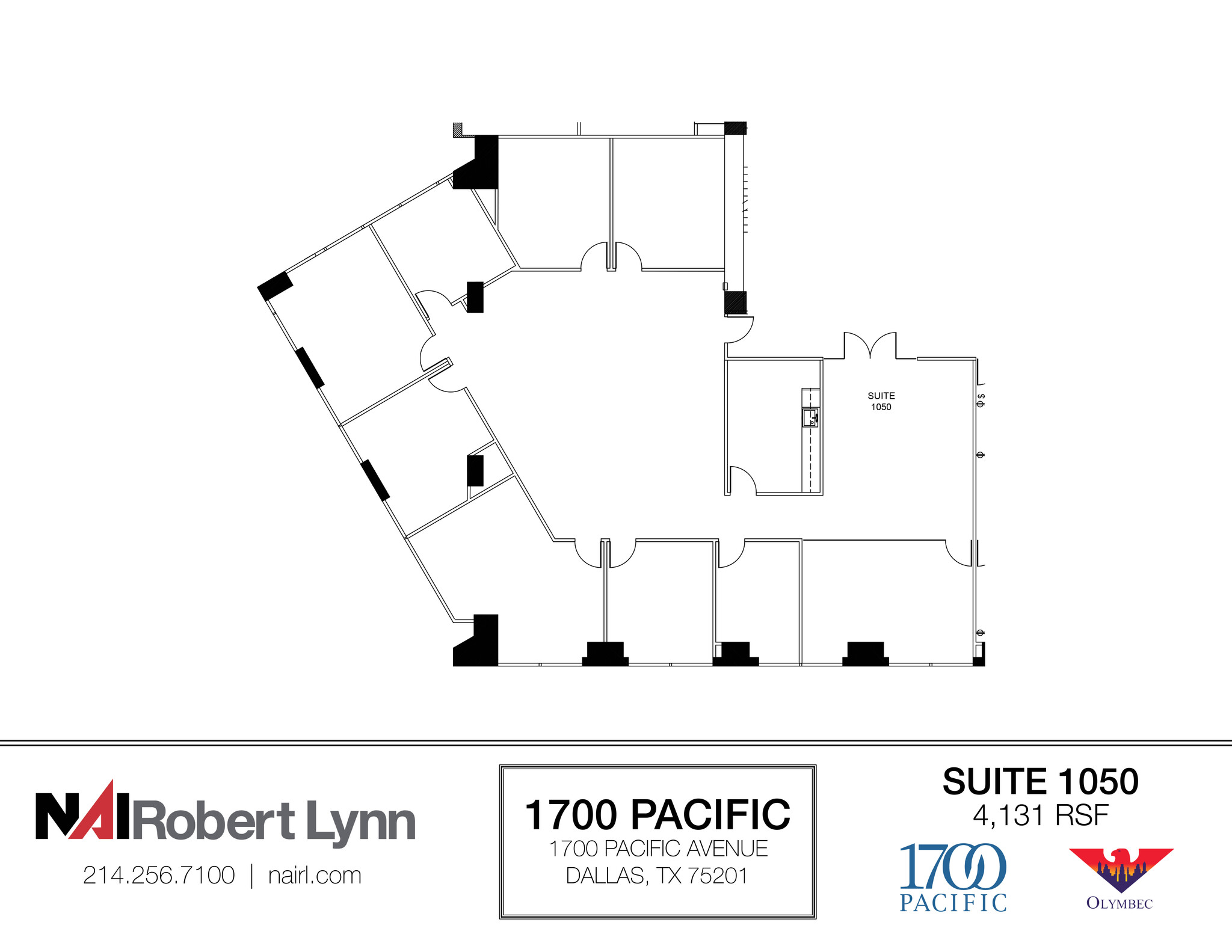 1700 Pacific Ave, Dallas, TX à louer Plan d  tage- Image 1 de 7