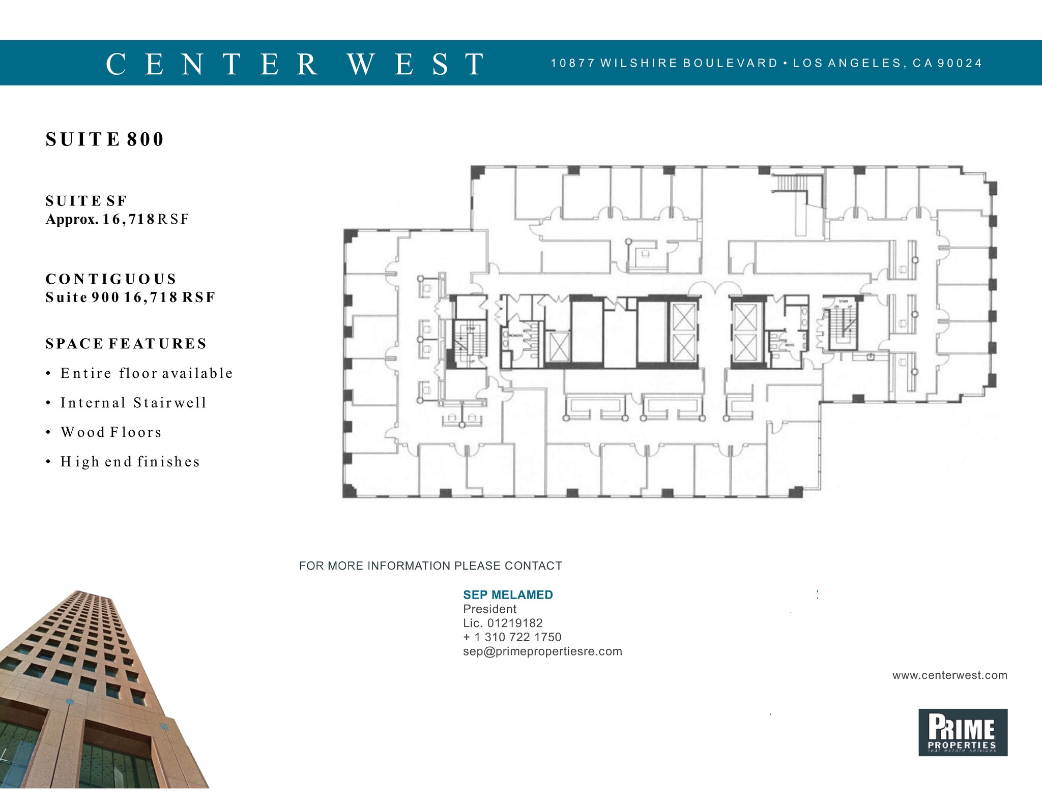 10877 Wilshire Blvd, Los Angeles, CA à louer Plan de site- Image 1 de 1