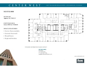 10877 Wilshire Blvd, Los Angeles, CA à louer Plan de site- Image 1 de 1