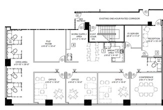 7676 Hazard Center Dr, San Diego, CA à louer Plan d’étage- Image 1 de 1