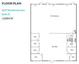 4217 Ponderosa Ave, San Diego, CA for lease Floor Plan- Image 1 of 1