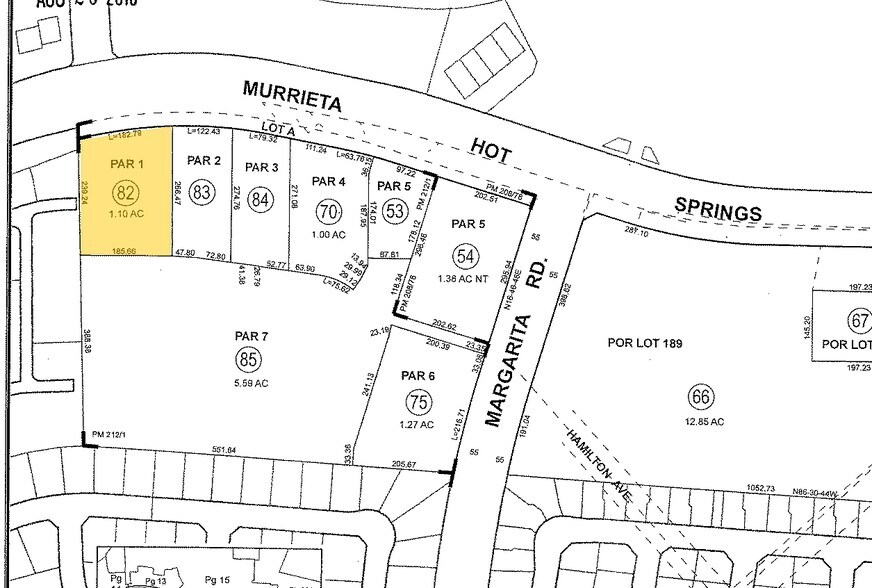 39442 Murrieta Hot Springs Rd, Murrieta, CA for lease - Plat Map - Image 1 of 4