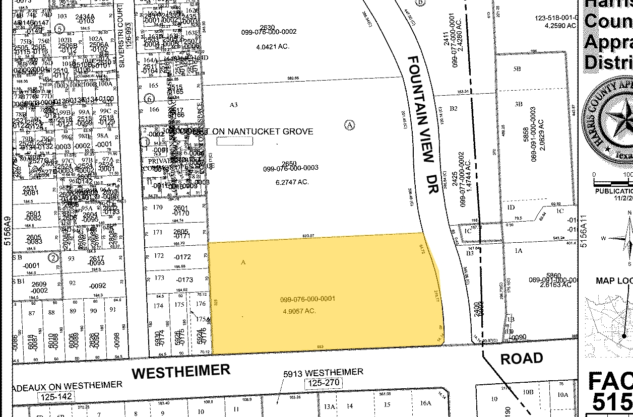 5904 Westheimer Rd, Houston, TX à vendre Plan cadastral- Image 1 de 1