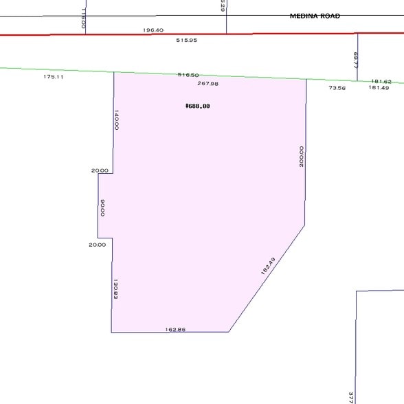 686 Medina Rd, Medina, OH for sale - Plat Map - Image 3 of 3