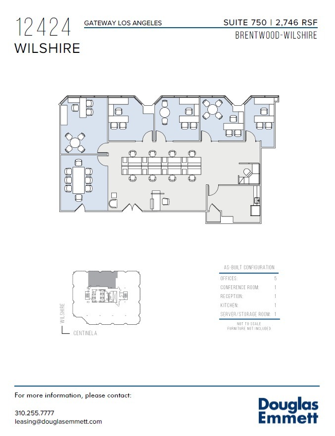 12424 Wilshire Blvd, Los Angeles, CA à louer Plan d  tage- Image 1 de 1