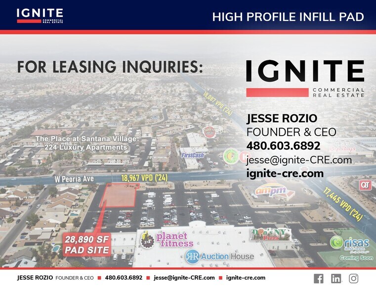 SWC of 75th Ave and Peoria ave, Peoria, AZ for lease - Other - Image 1 of 5