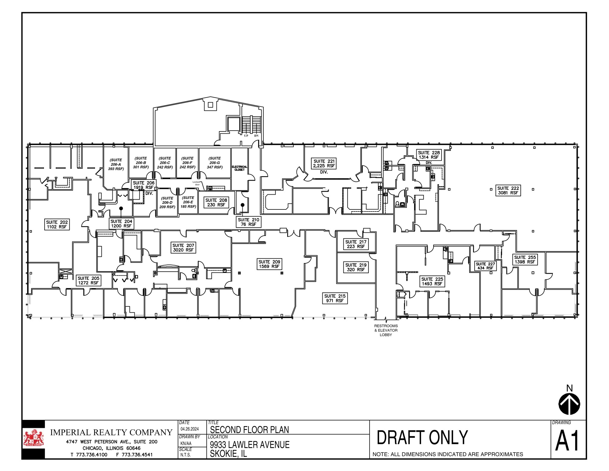 9933 Lawler Ave, Skokie, IL à louer Plan de site- Image 1 de 1