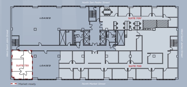 111 W Saint John St, San Jose, CA for lease Floor Plan- Image 1 of 1
