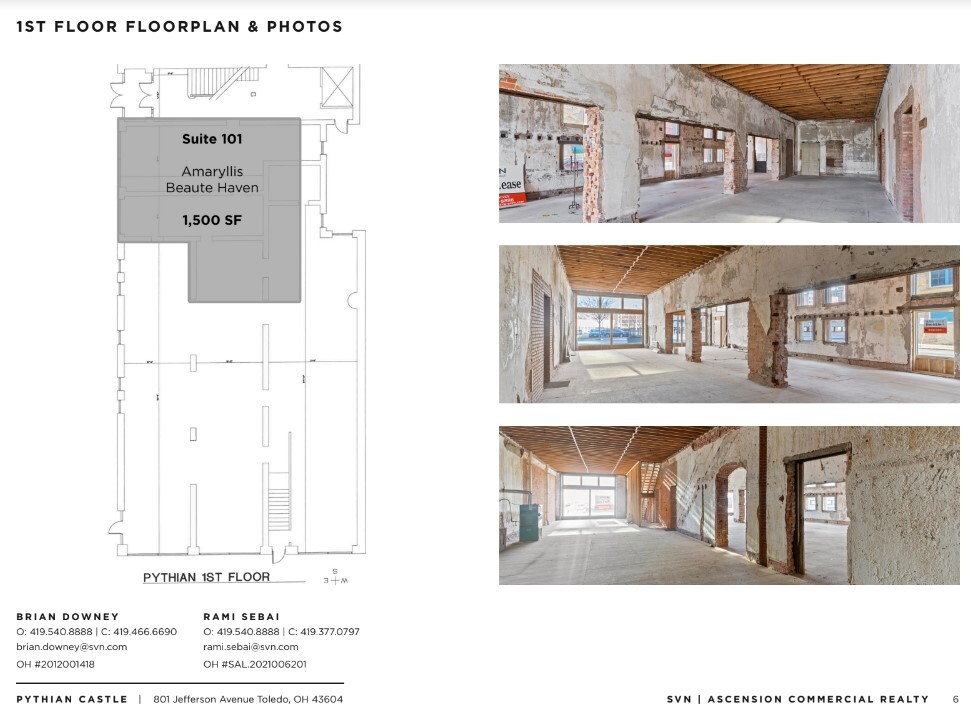 801 Jefferson Ave, Toledo, OH for lease Floor Plan- Image 1 of 4