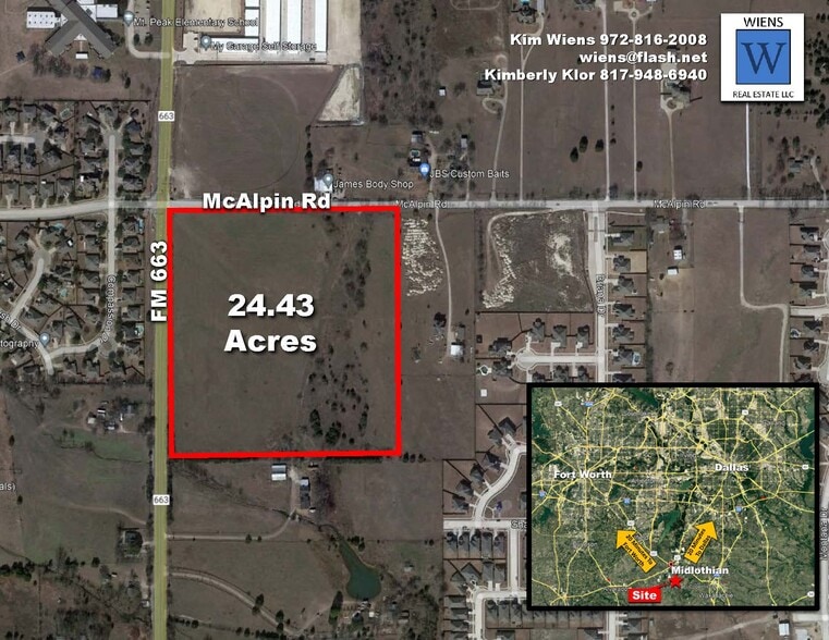 SEC FM 663 & McAlpin Rd, Midlothian, TX for sale - Building Photo - Image 3 of 5