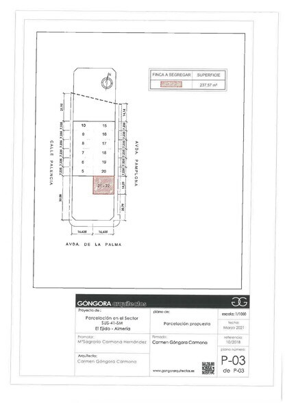 Maria del Aguila, Llos Naranjos de, El Ejido, Almería à vendre - Plan de site - Image 3 de 3