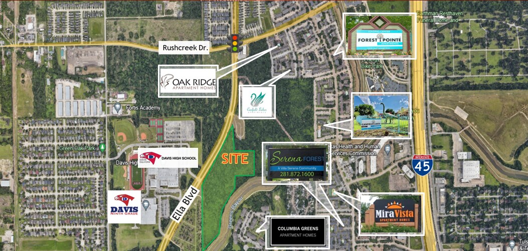 Ella Blvd and Rushcreek Dr- 17.99 acres, Houston, TX for sale Primary Photo- Image 1 of 2