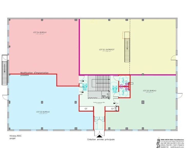 Office in Marcq-en-Baroeul for sale - Floor Plan - Image 2 of 3