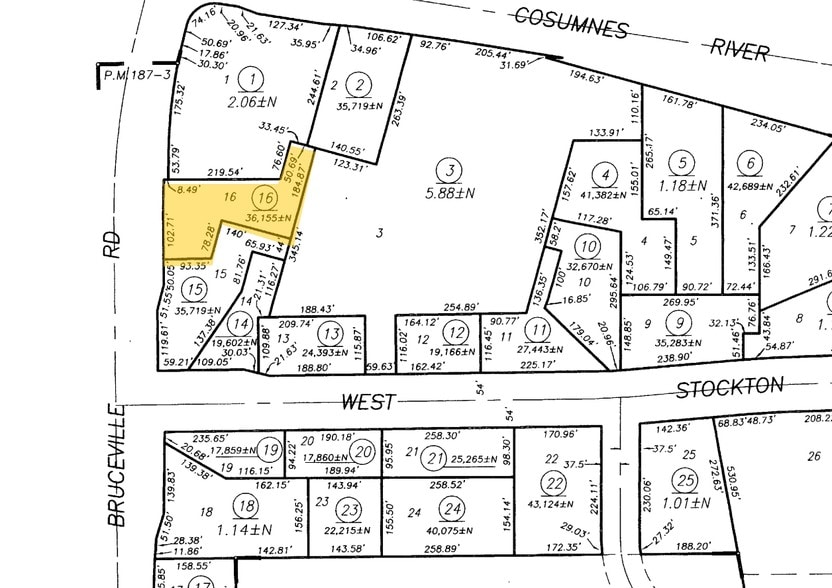 7301 W Stockton Blvd, Sacramento, CA for lease - Plat Map - Image 2 of 16