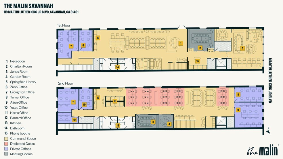 119 Martin Luther King Jr Blvd, Savannah, GA à louer - Plan de site - Image 1 de 8