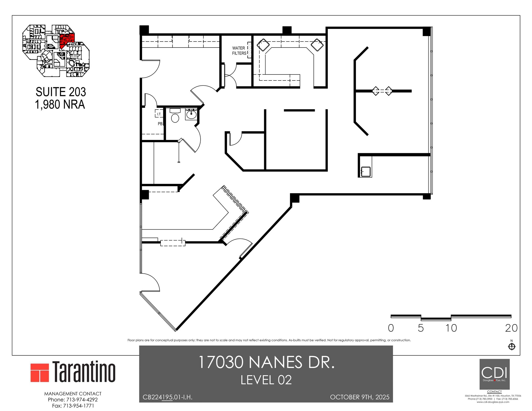 17030 Nanes Dr, Houston, TX à louer Plan de site- Image 1 de 1