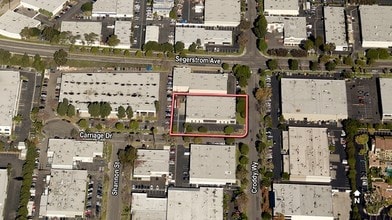 4001 W Carriage Dr, Santa Ana, CA - AERIAL  map view
