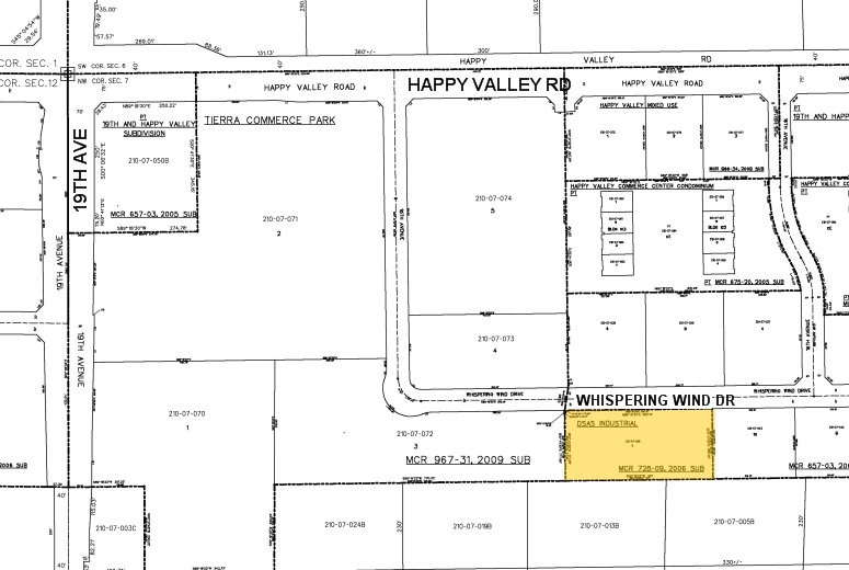 1611 W Whispering Wind Dr, Phoenix, AZ à louer - Plan cadastral - Image 2 de 2